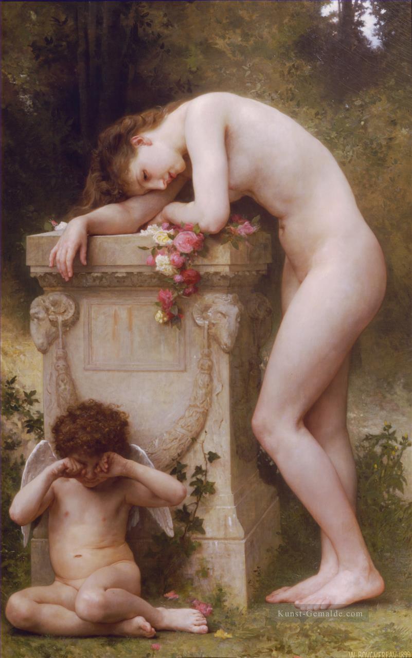 Douleur damour William Adolphe Bouguereau Nacktheit Ölgemälde